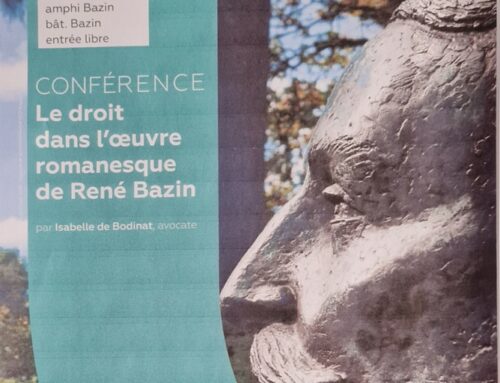 Conférence Le Droit dans l’œuvre romanesque de René Bazin – 2 avril 2024 UCO